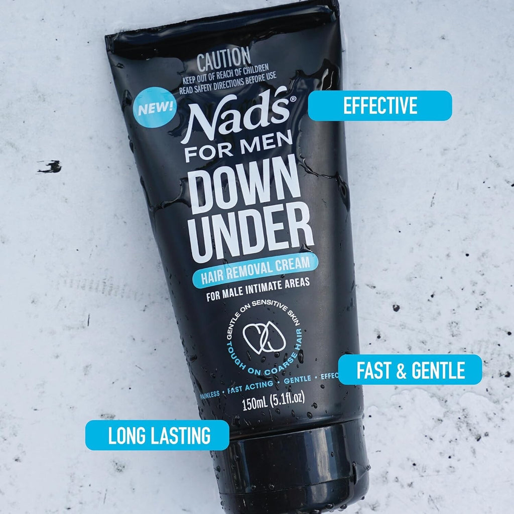 Men's Intimate Hair Removal Cream - Cruelty-Free, Painless, All Skin Types