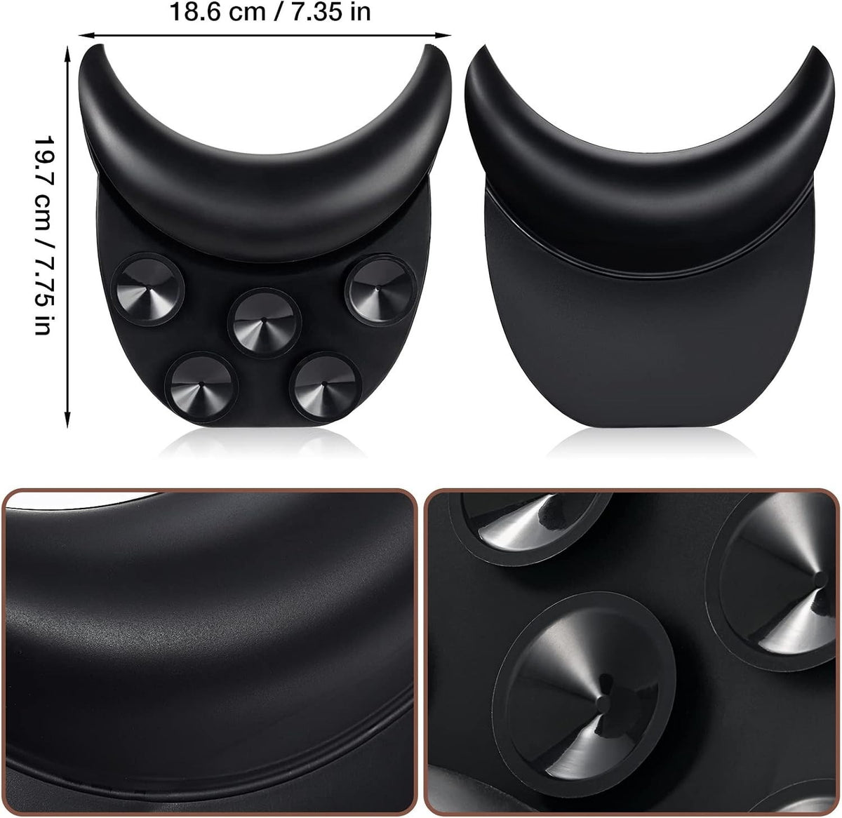 Silicone Shampoo Bowl Neck Rest with Suction Cups - Salon Client Comfort
