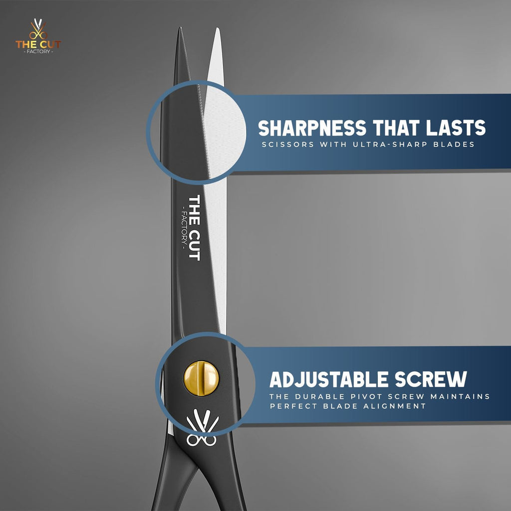Hair Cutting Scissors 6.5 Inch Professional Barber Shears High Carbon Steel
