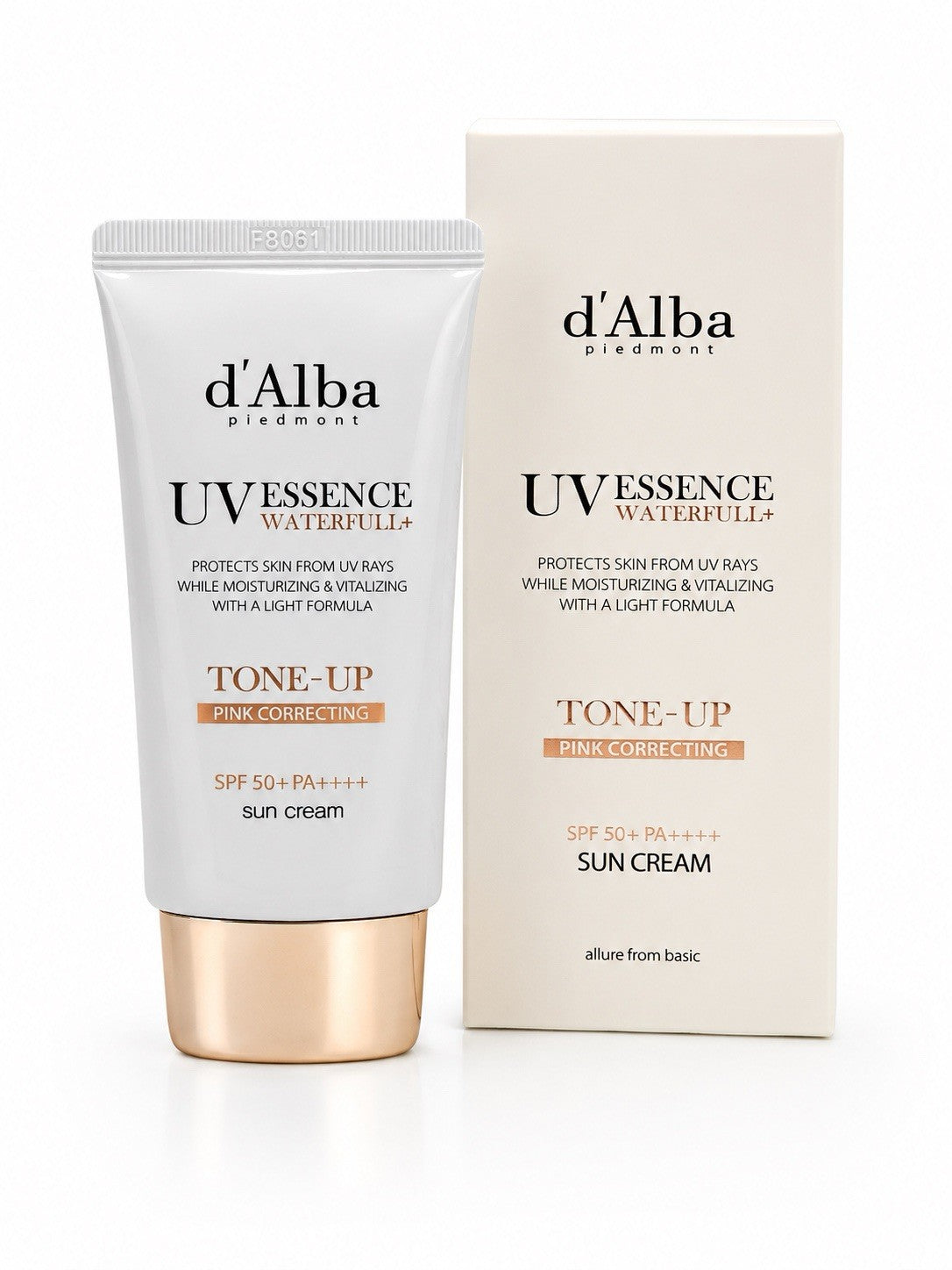Waterproof Pink Tone-Up Sun Cream SPF50+ for Brightening & UV Protection - 50ml