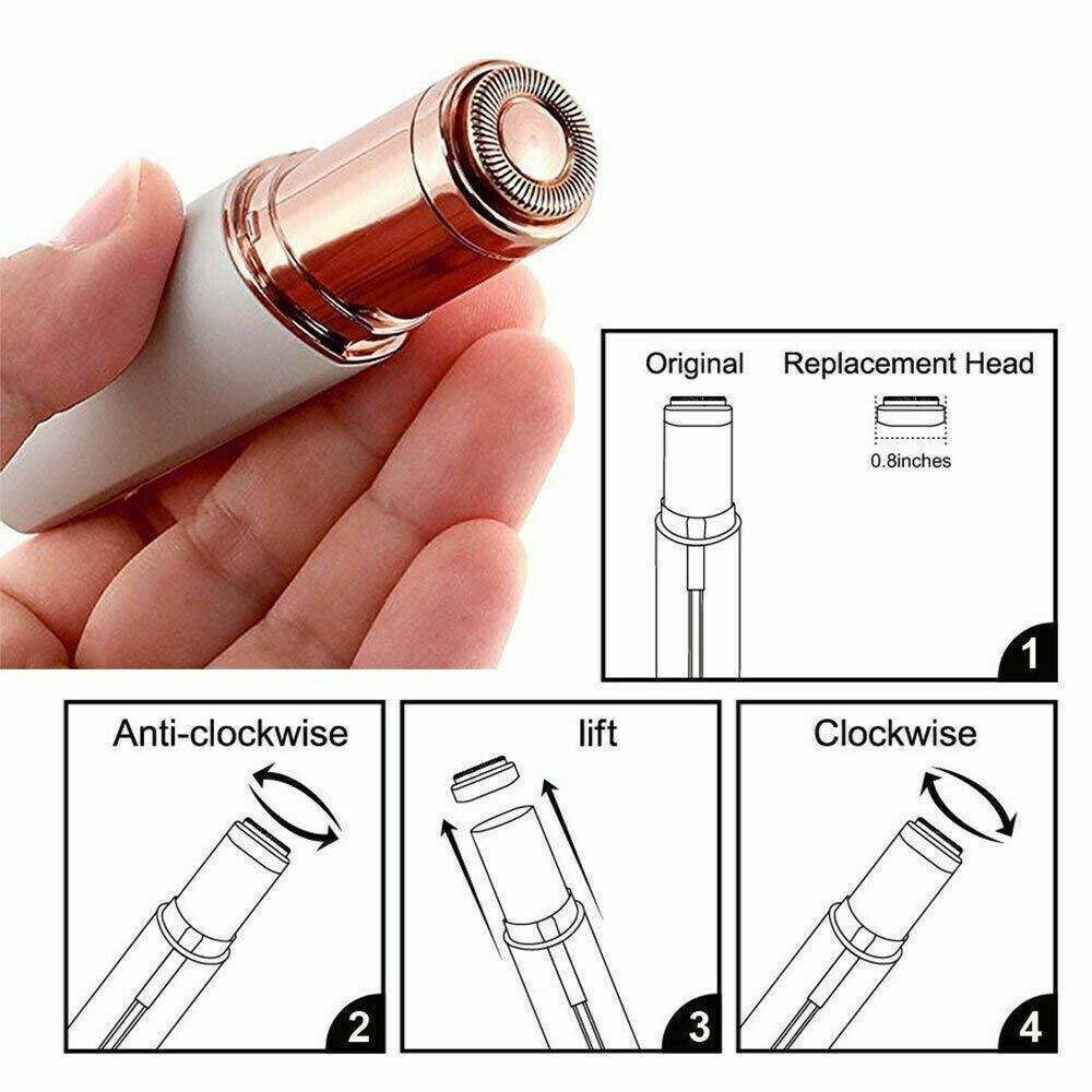 Hair Removal Replacement Heads for Flawless Hair Remover - 4 Pack