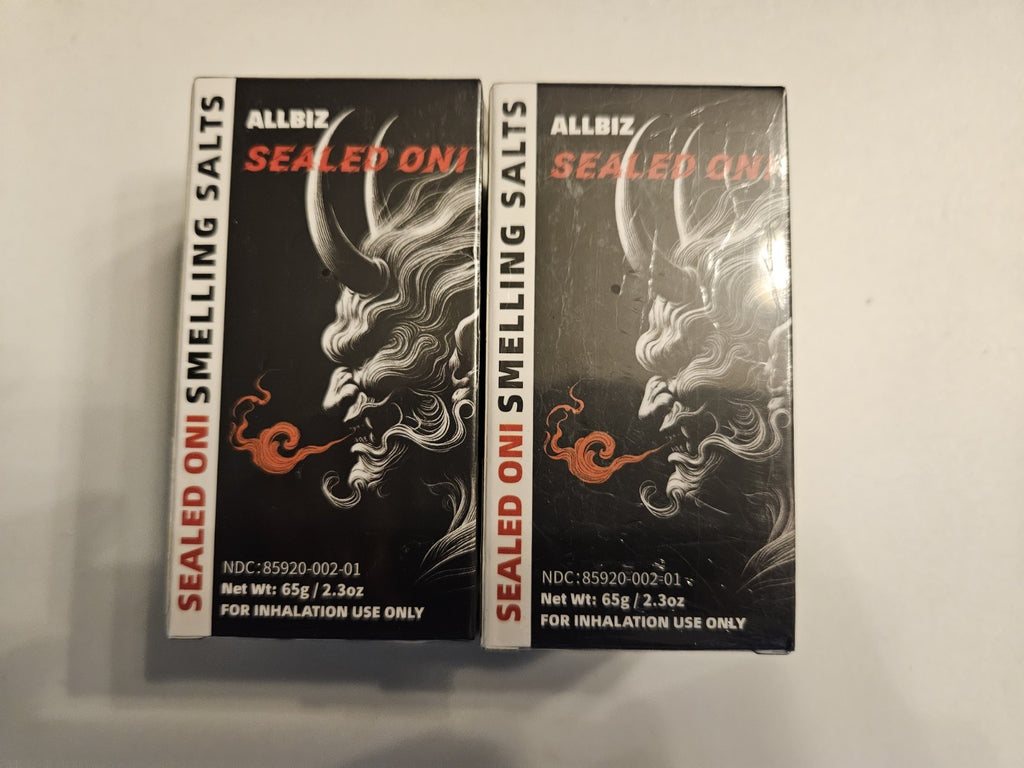 Powerlifting Smelling Salts Ammonia Inhalant 65g Pack of 2 for Athletic Use