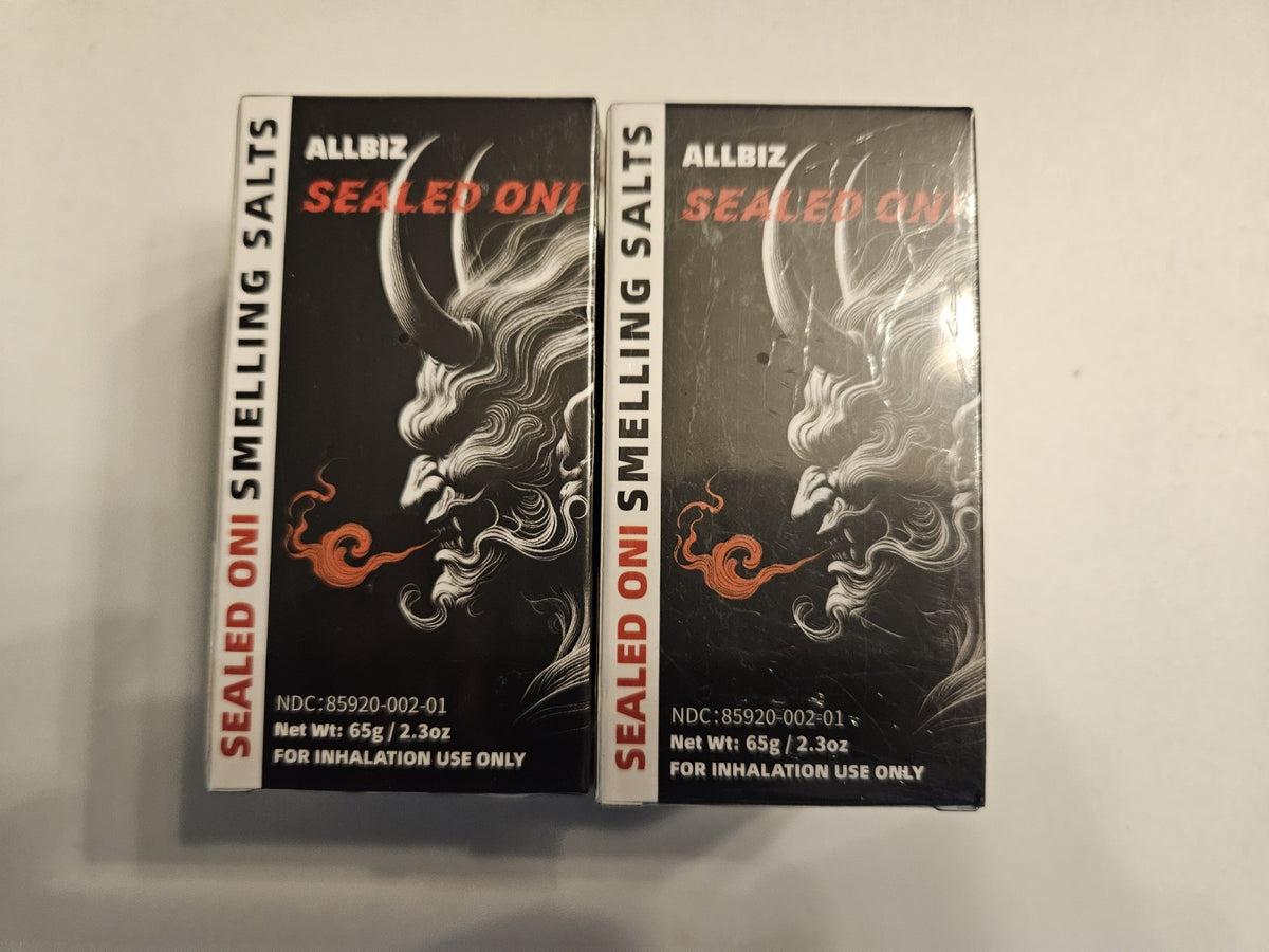 Powerlifting Smelling Salts Ammonia Inhalant 65g Pack of 2 for Athletic Use