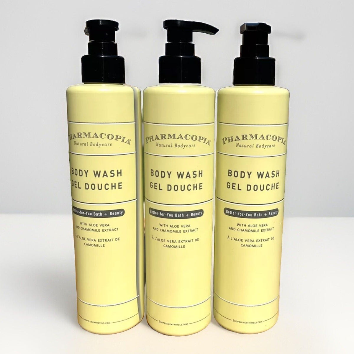 3-Pack Natural Aloe Vera and Chamomile Body Wash - 12.17 oz Each