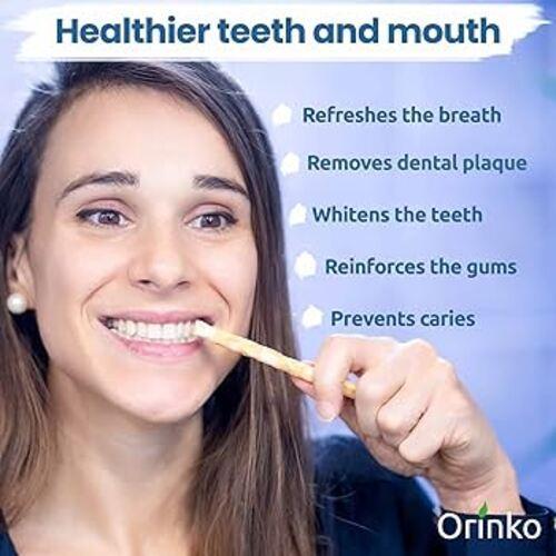 Natural Miswak Toothbrush - Vacuum Packed Traditional Oral Care Stick