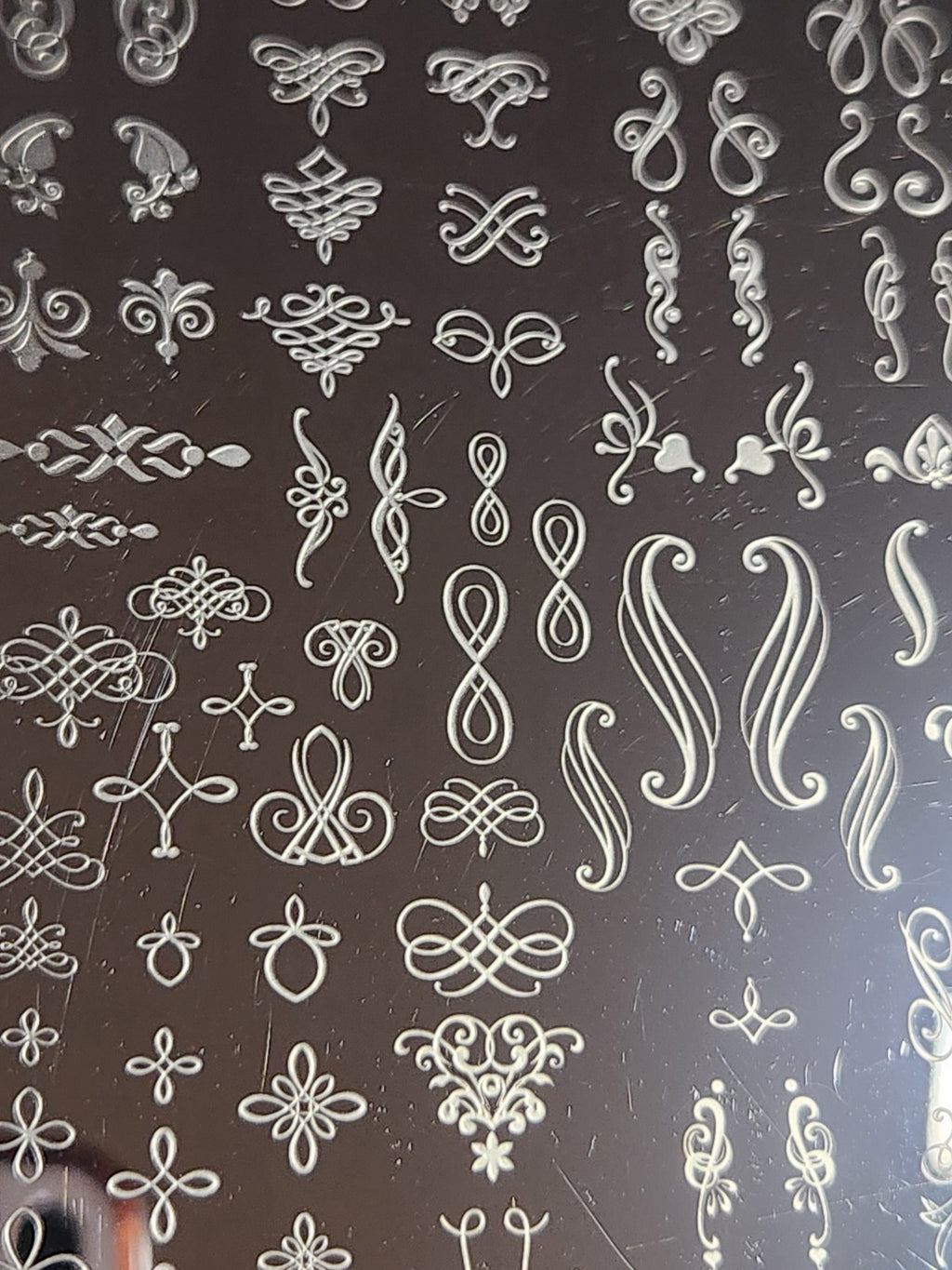 Nail Stamping Plate for Nail Art - UC Flourishes & Ornaments