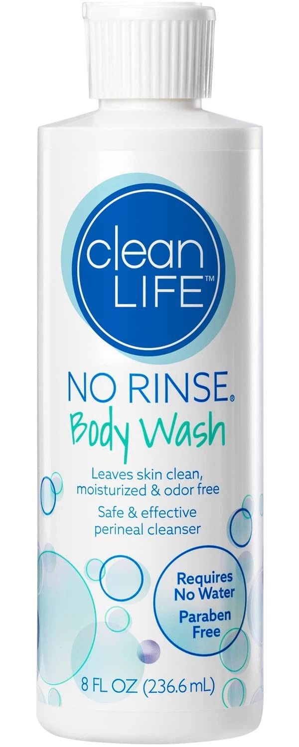 No Rinse Body Wash 4 Pack - Moisturizing and Safe for Sensitive Skin