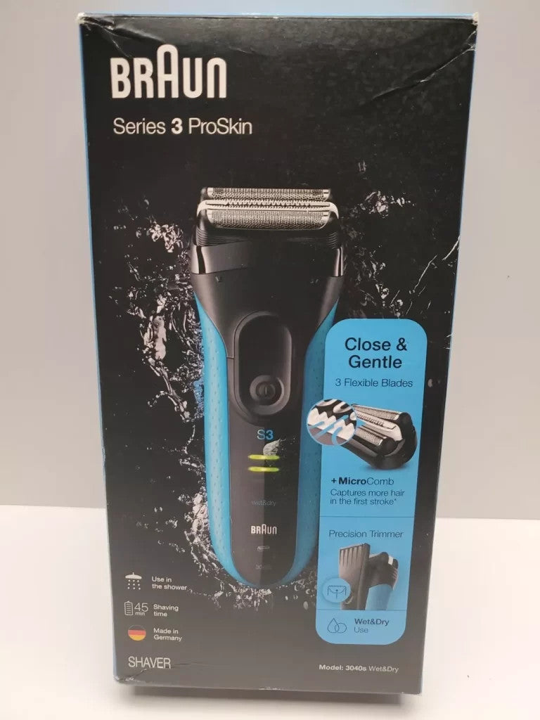 Braun Series 3 ProSkin Wet & Dry Shaver Model 3040s - Electric Razor for Men