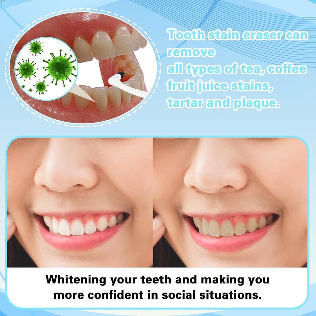 Teeth Stain Eraser Dental Scraper Remover 8 Pack for Surface Plaque & Stains