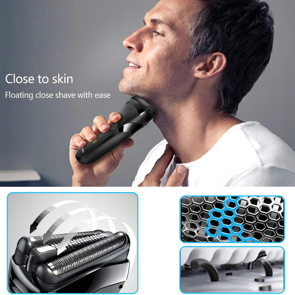 Replacement Shaver Head for Braun Series 3 Electric Razor - Foil & Cutter Kit