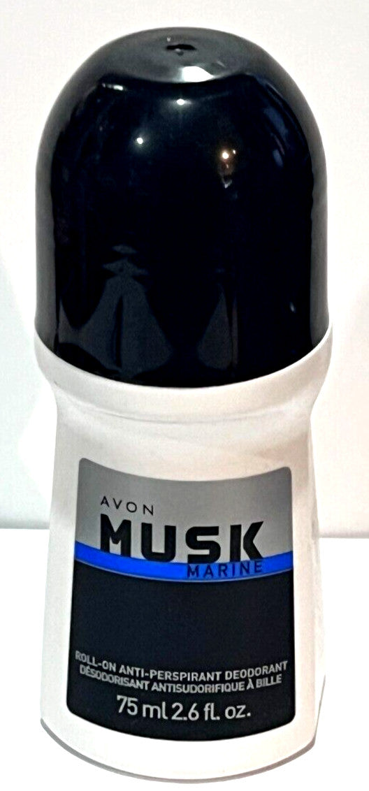 AVON Musk Marine Roll-On Deodorant 2.6 Fl Oz - 3 Pack