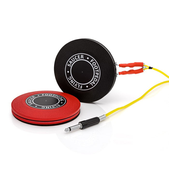 Flying Saucer 360 Foot Switch – Unbranded Outdoor Sled Toy (Red, Black, Silver) — All Variants