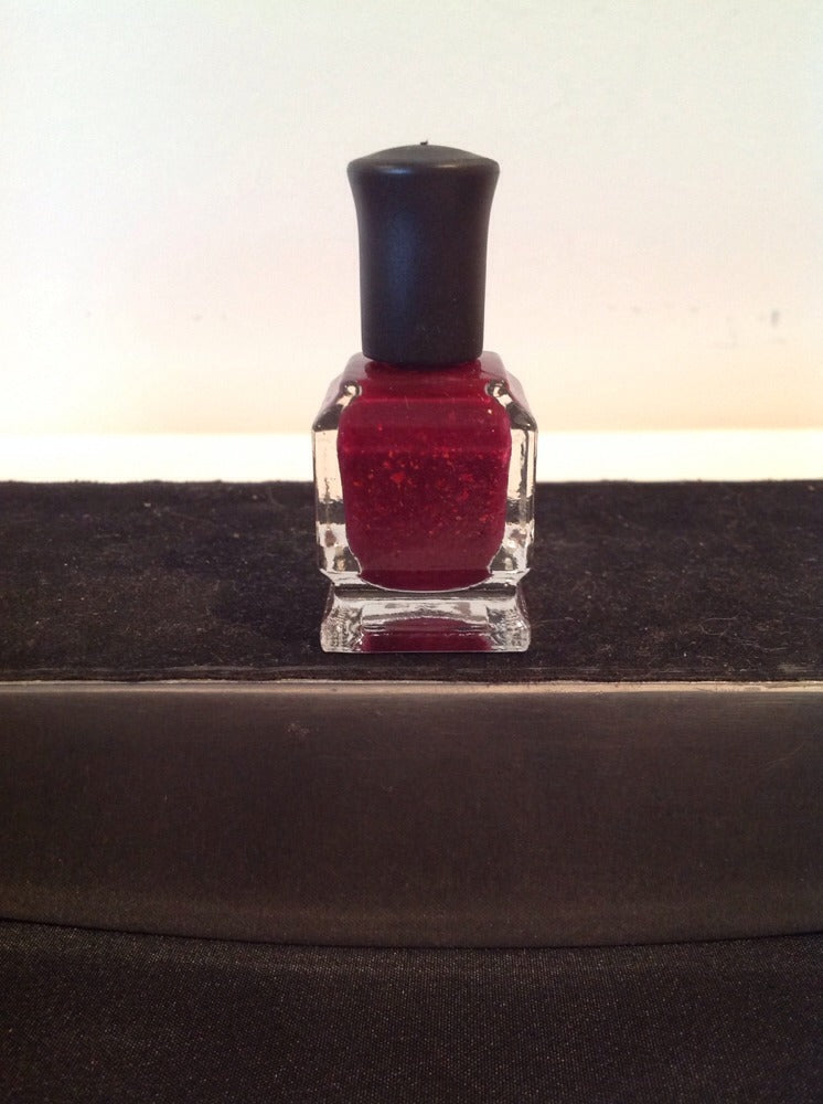 Mini Raspberry Beret Nail Polish - Red, 0.27 fl oz, Long-Lasting & Natural Formula