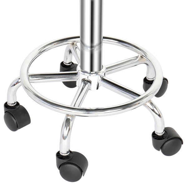 Adjustable Rolling Salon Stool with Wheels 360° Swivel & Pneumatic Height