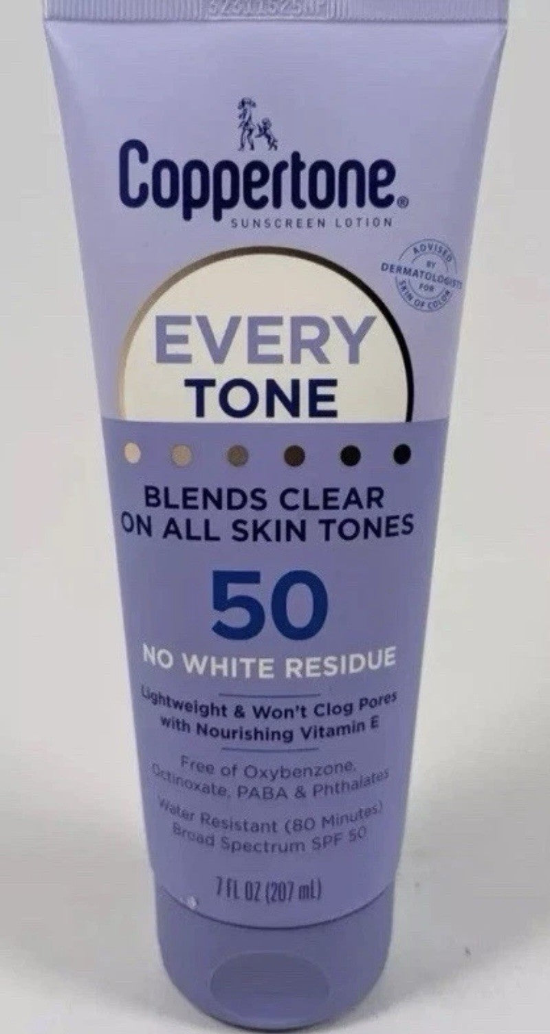 SPF 50 Sunscreen Lotion No White Residue for All Skin Tones - 6 Fl Oz