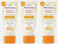 Aveeno Protect + Hydrate SPF 60 Moisturizing Body Sunscreen Lotion 3 oz - Pack of 3