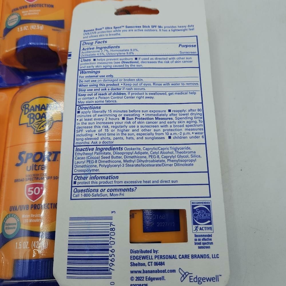 SPF 50 Sunscreen Sticks - Ultra Sport Pack of 6