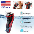 Men's Waterproof Electric Shaver with Pop-Up Trimmer - Cordless Wet & Dry Razor