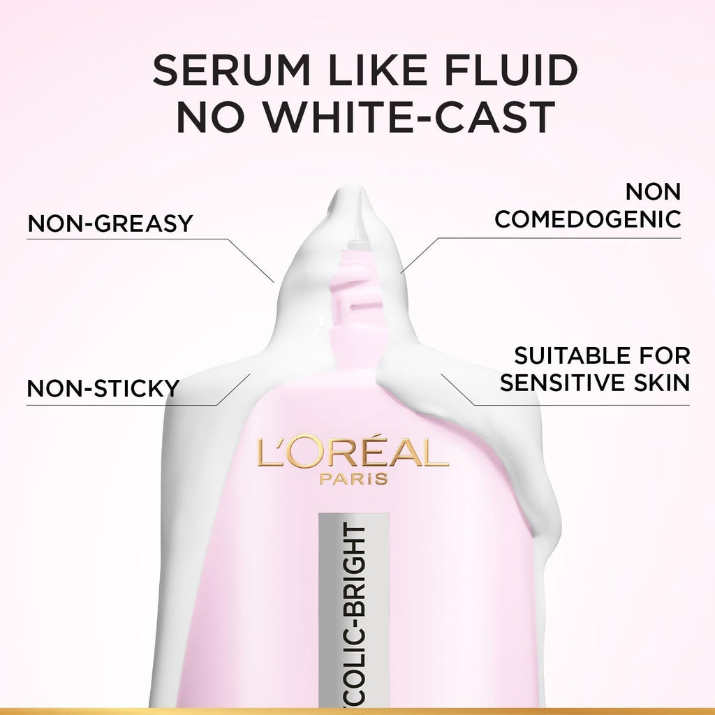 L'Oréal Glycolic Bright UV SPF 50+ Face Fluid with Niacinamide 50ml