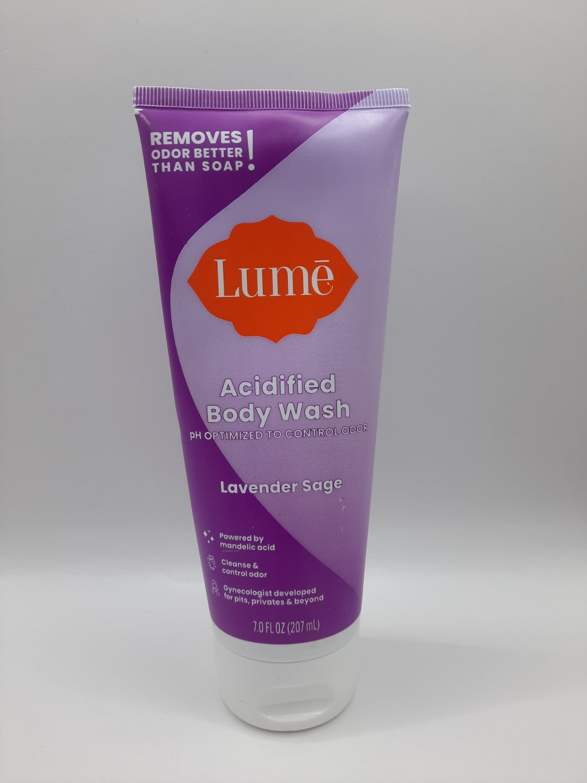 Lavender Sage Acidified Body Wash - 7 Fl Oz Natural Moisturizing Shower Gel