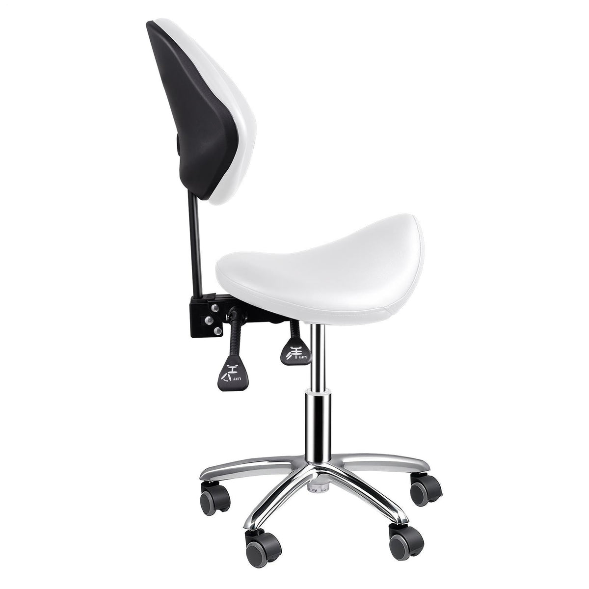 Adjustable Hydraulic Saddle Stool Chair for Salon Spa Tattoo Studio