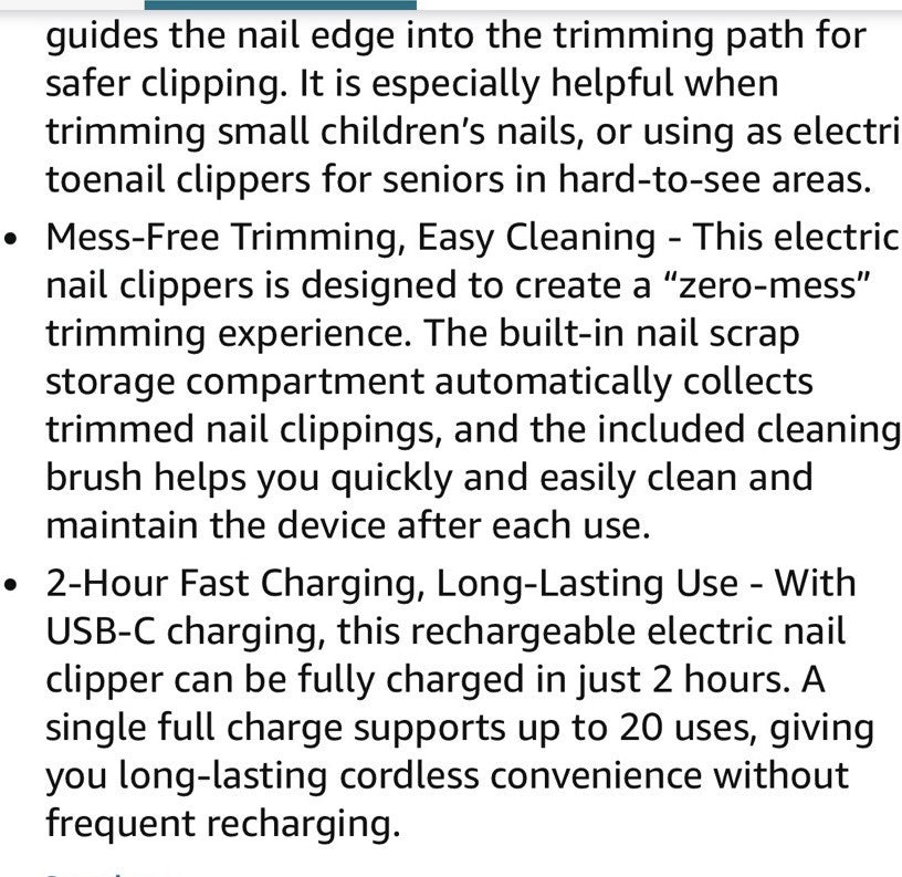 Electric Nail Clipper with LED Light & Nail Catcher - Safe Trimmer