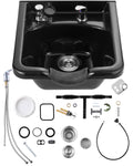 Black Plastic Shampoo Sink for Hair Wash Salon & Home Use