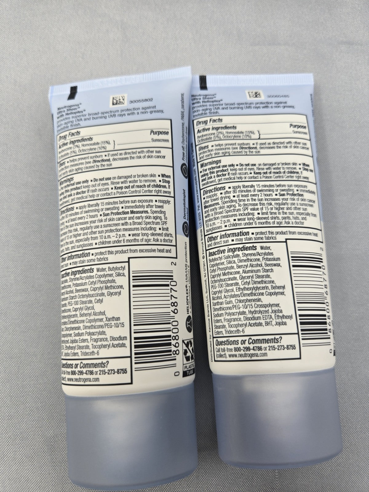 Neutrogena Ultra Sheer SPF 70 Sunscreen Lotion - 3 oz Pack of 2