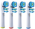 Replacement Brush Heads for Braun Oral-B Electric Toothbrush Pack of 4