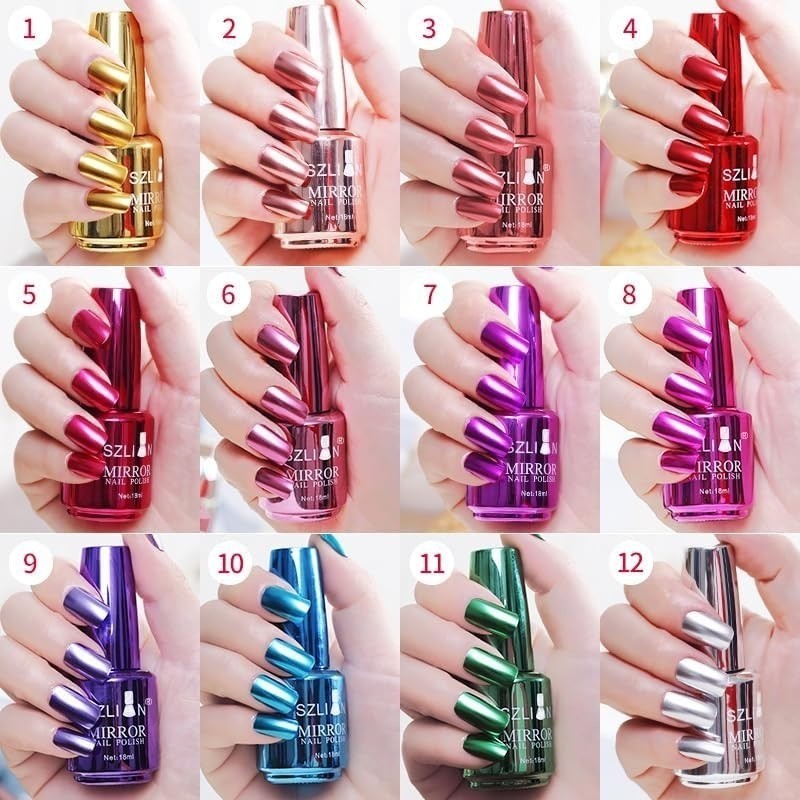 Gold Metallic Nail Polish - Long-Lasting Nail Art Varnish for DIY & Salon