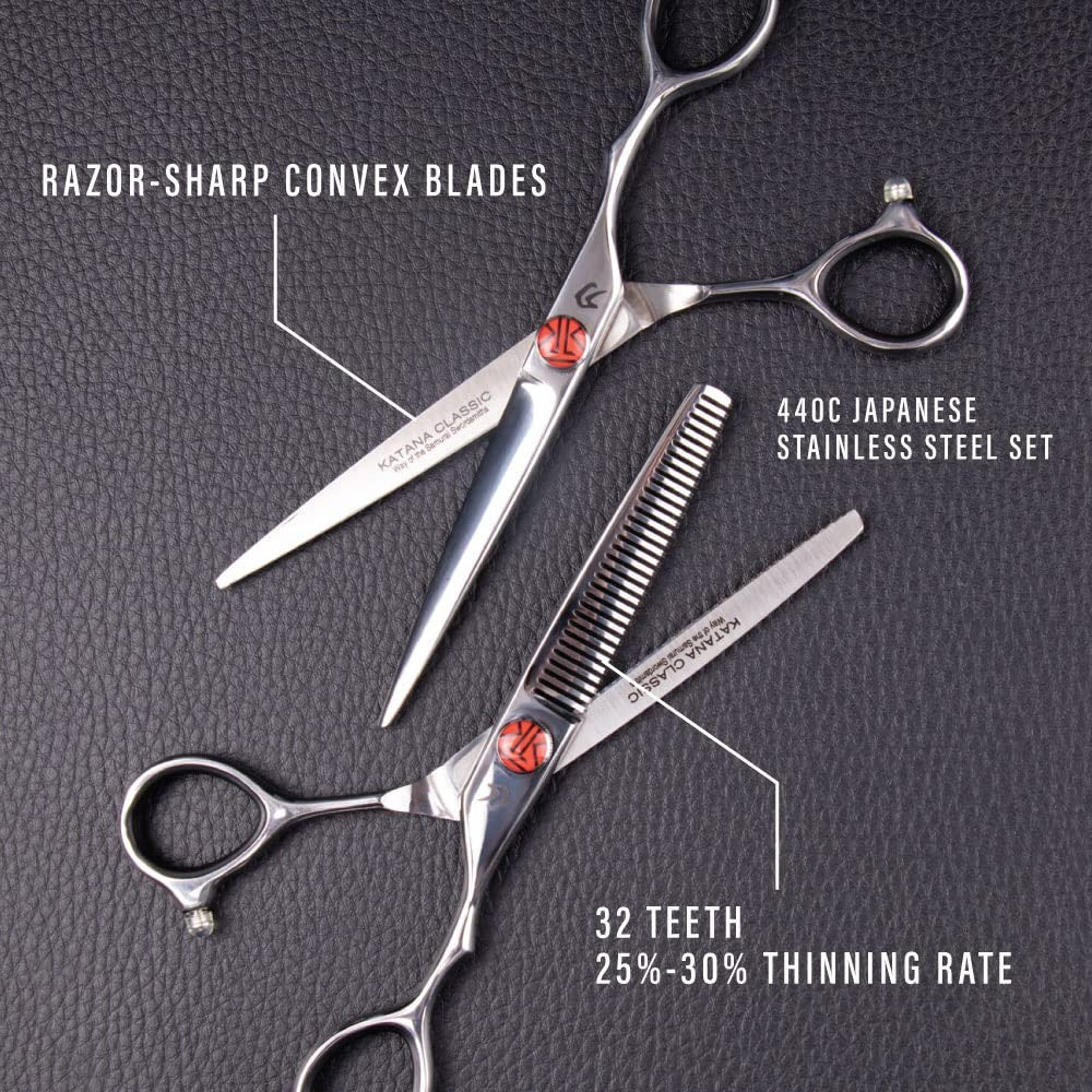 Professional Hair Cutting Scissors 6.5 Inch Japanese Steel Thinning Shears