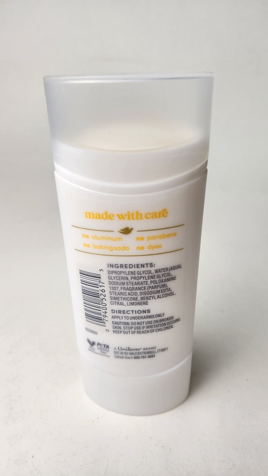 Aluminum-Free Citrus Deodorant Stick - 72H Freshness, Sensitive Skin