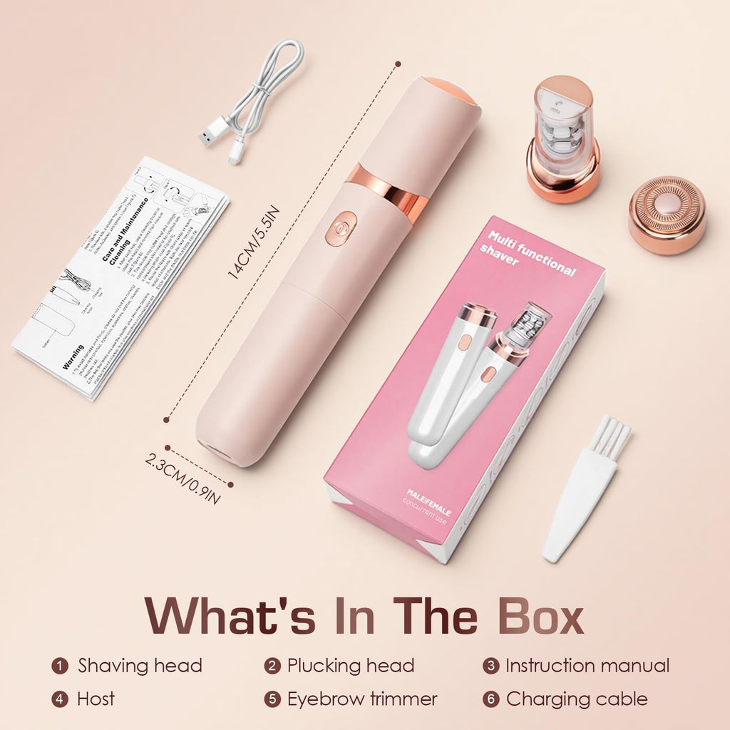 Women’s Portable Facial Hair Remover Epilator - Gentle, Waterproof, Rechargeable