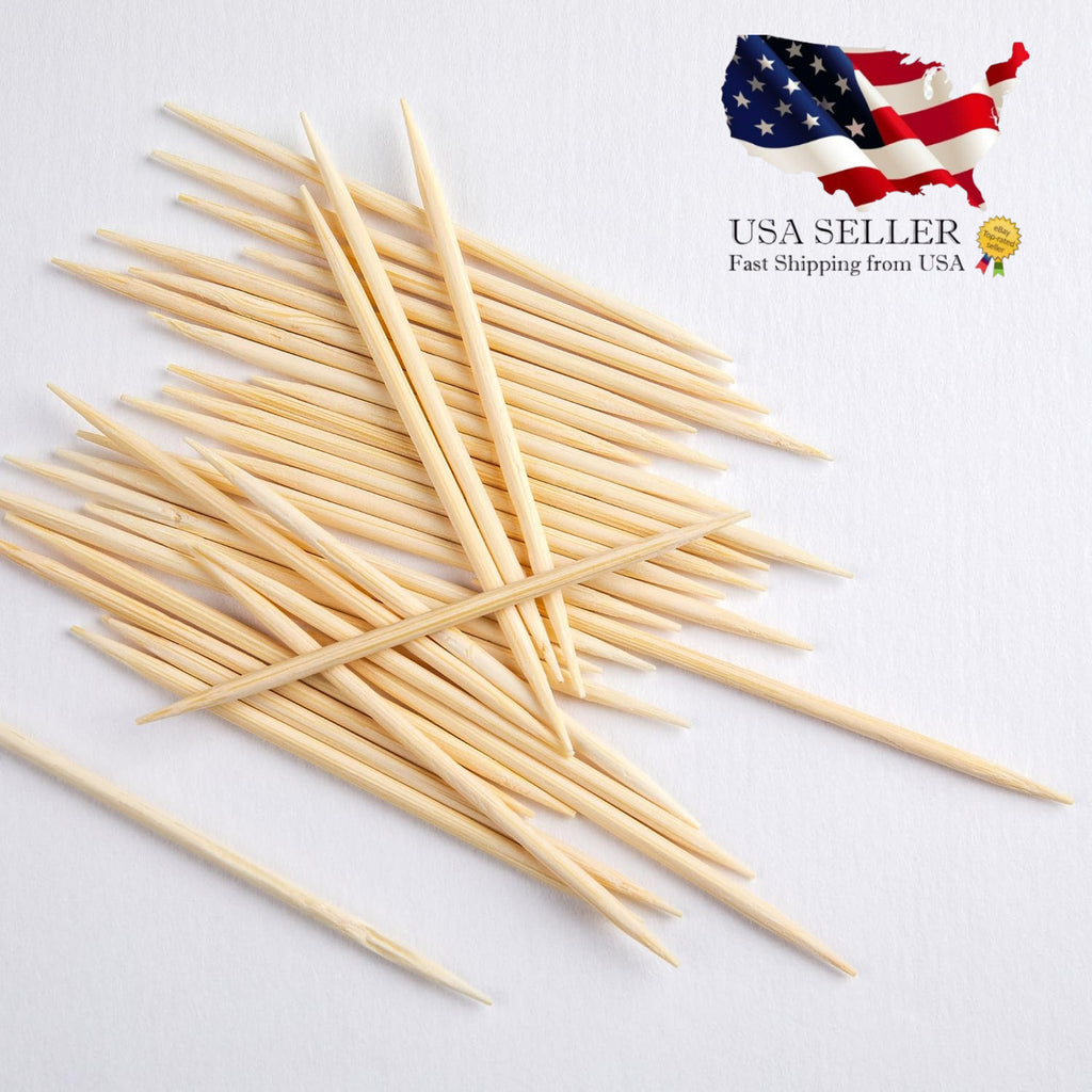 Eco-Friendly Bamboo Toothpicks - Natural, Splinter-Free, Multi-Purpose