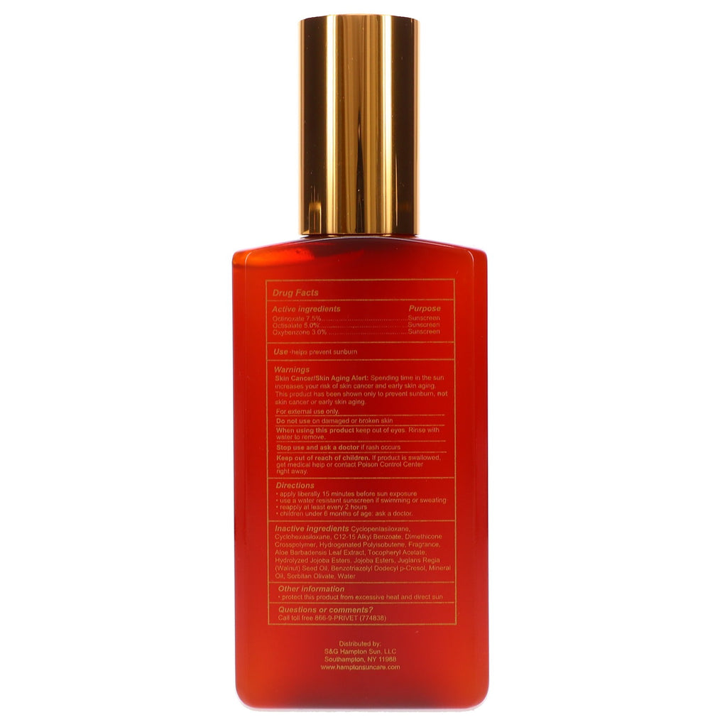 Hampton Sun SPF 15 Gel Sunscreen 4 oz - Broad Spectrum Sun Protection