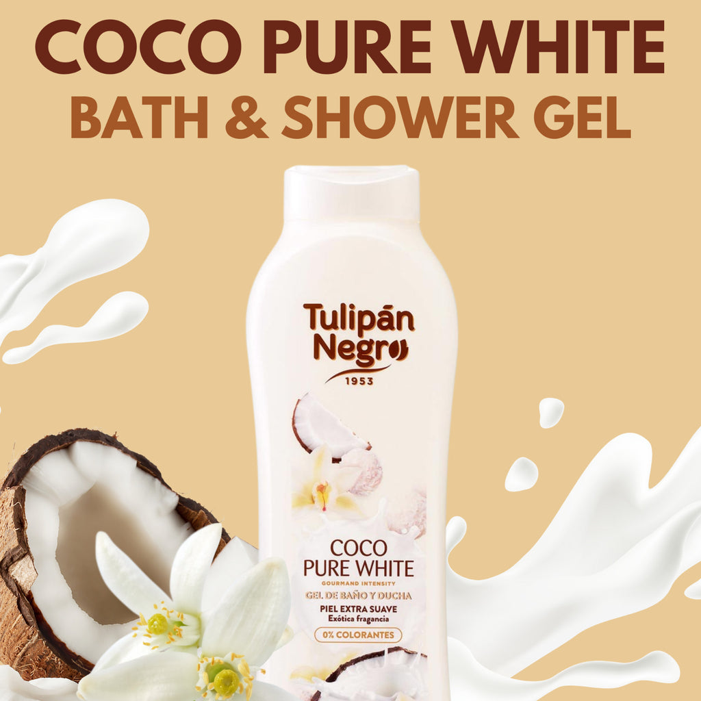 Coconut Scented Shower Gel 21.9 fl oz | Pack of 4, Gentle & Moisturizing