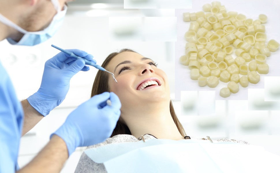 Dental Temporary Crown Kit - 100 Mixed Anterior & Molar Crowns for Restorations