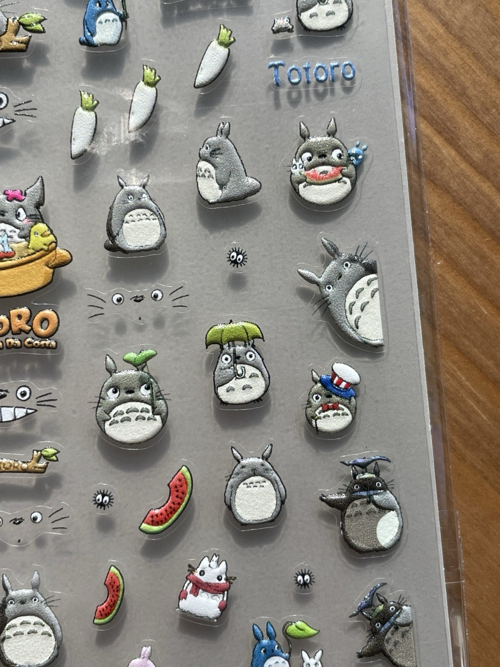 3D Totoro Nail Stickers - Kawaii Ghibli Nail Art Decals for Manicure