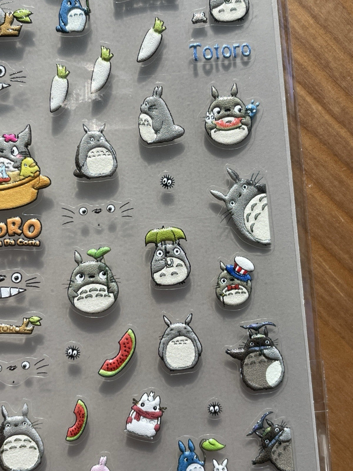 3D Totoro Nail Stickers - Kawaii Ghibli Nail Art Decals for Manicure