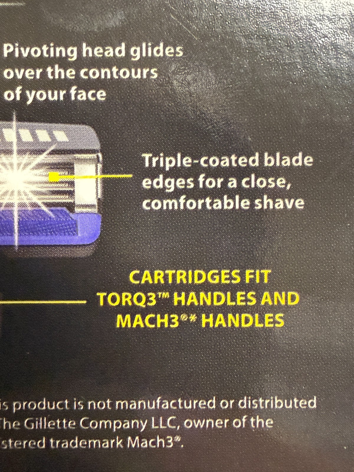 Men's Razor Blades for Pivoting Shave, Lubricating & Triple-Coated - Pack Options