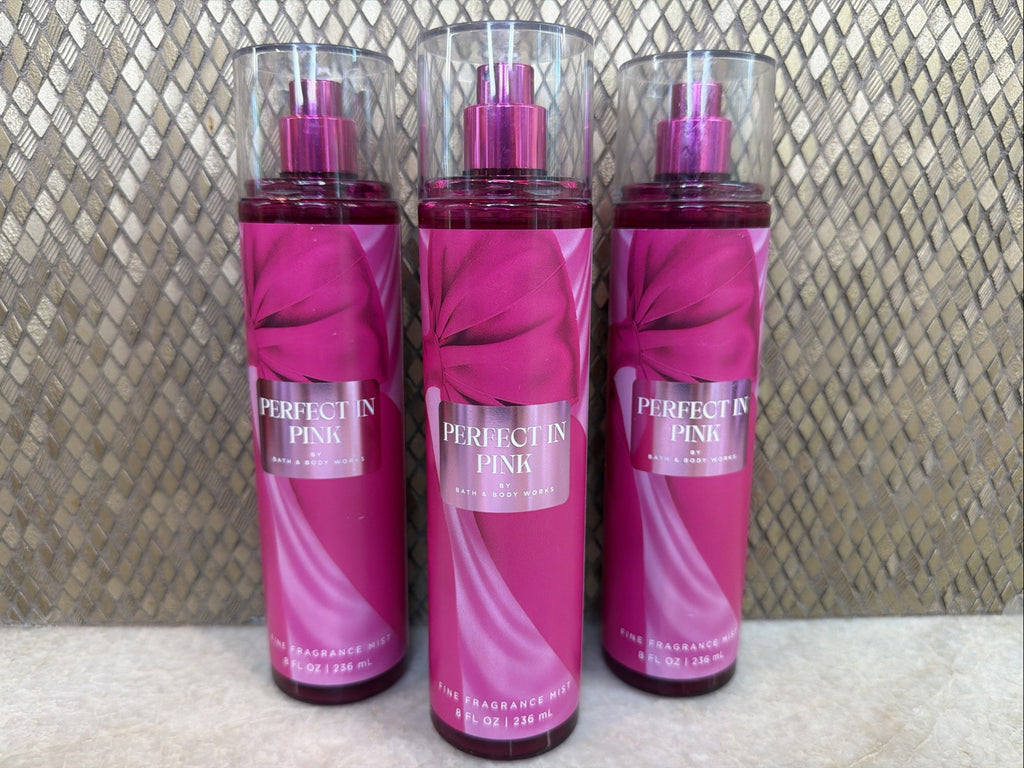 3 Pack Pink Fragrance Mist Set - Perfect in Pink 8oz Body Spray