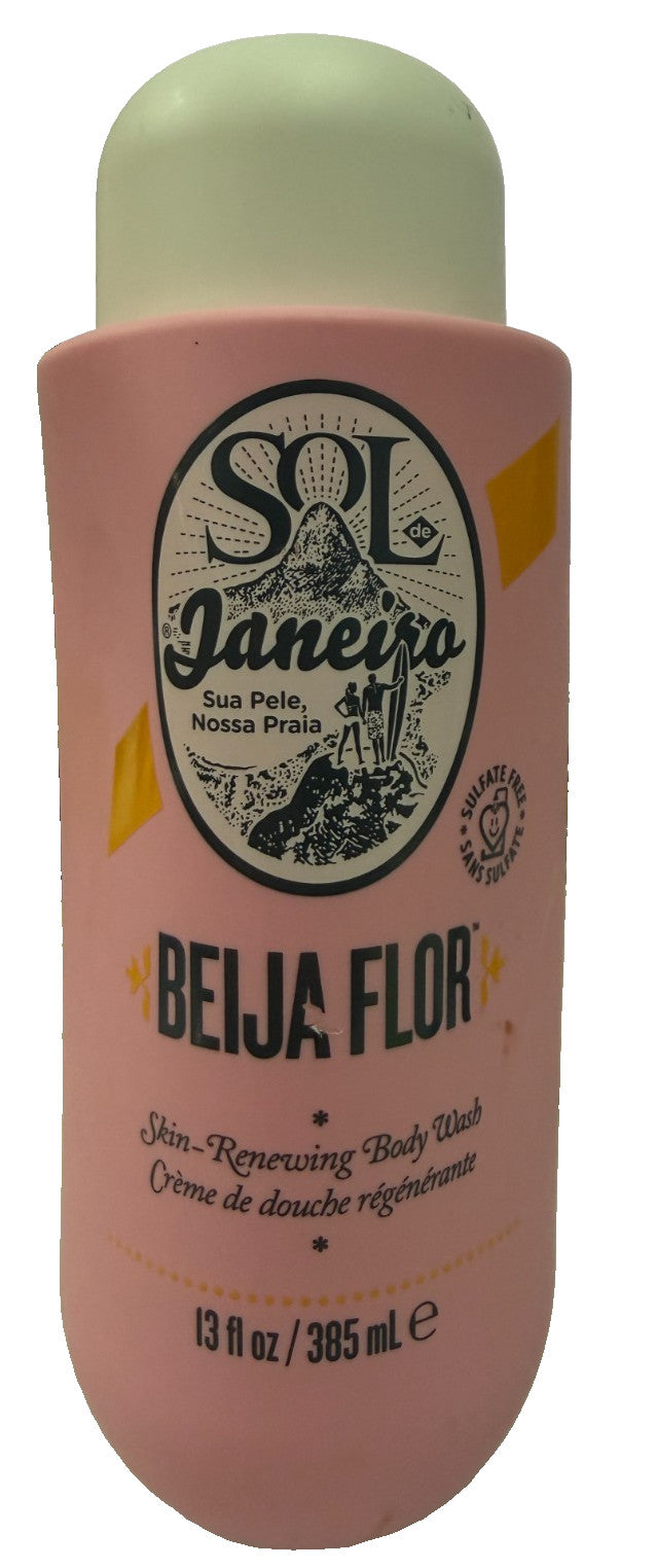 Sol de Janeiro Beija Flor Skin-Renewing Body Wash 13 oz - Moisturizing & Fruity Floral Scent