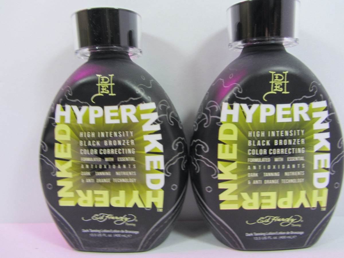 Ed Hardy Hyper Inked Black Bronzer Tanning Lotion - 2 Pack, 13.5 oz