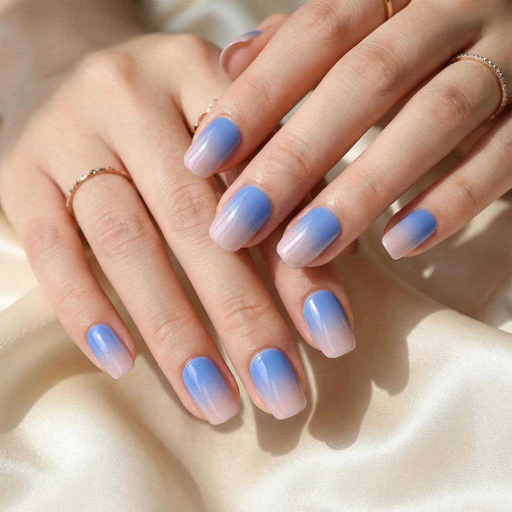 Gel Nail Stickers 8 Sheets Semi-Cured UV Ready Nail Wraps for Salon-Quality Manicure