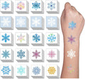 Christmas Snowflakes Temporary Tattoos for Kids Waterproof & Safe