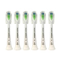 6x Philips Sonicare DiamondClean W Replacement Brush Heads - White, No Box
