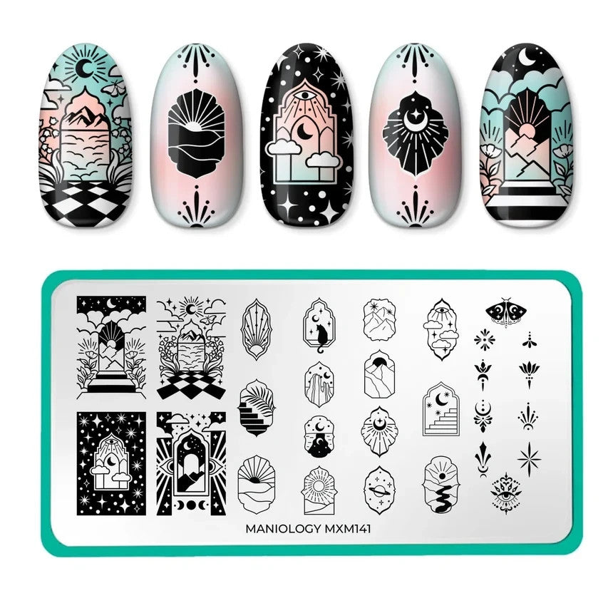 Nail Stamping Plate Manicure Maniology Mani X Me Lonely MXM141
