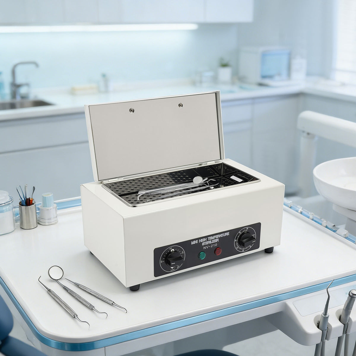 Dental and Medical Dry Heat Sterilizer Autoclave for Dental, Tattoo, Vet Use - 1.5L