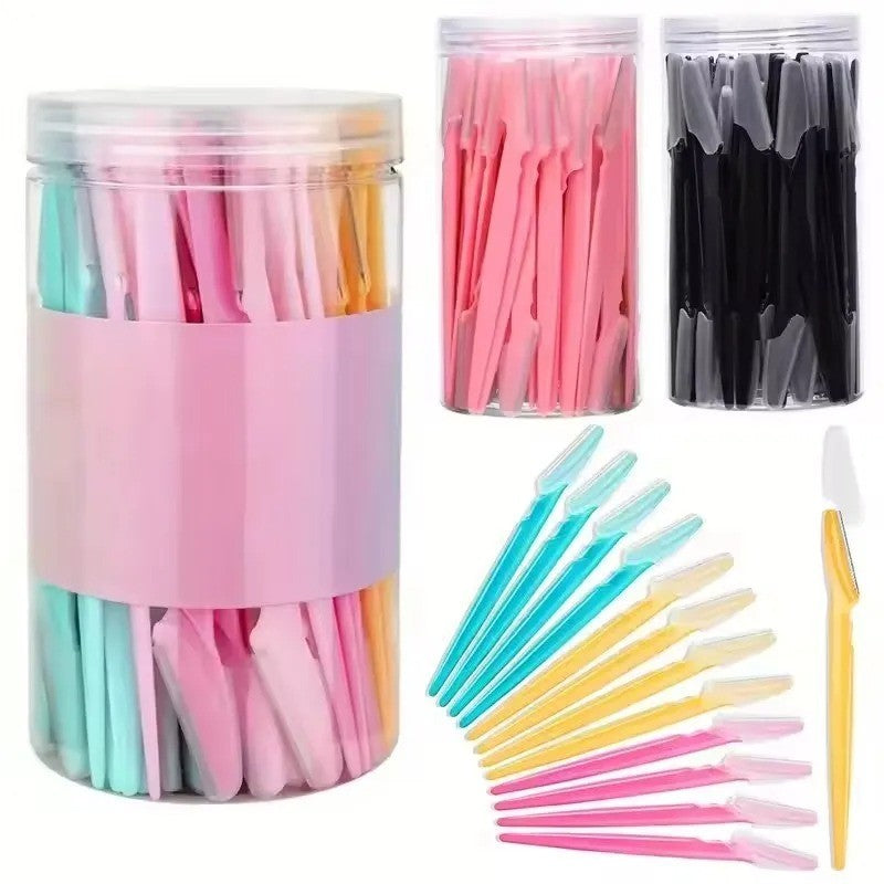 Eyebrow Razor Kit for Facial Hair Removal & Shaping - 40 Pieces