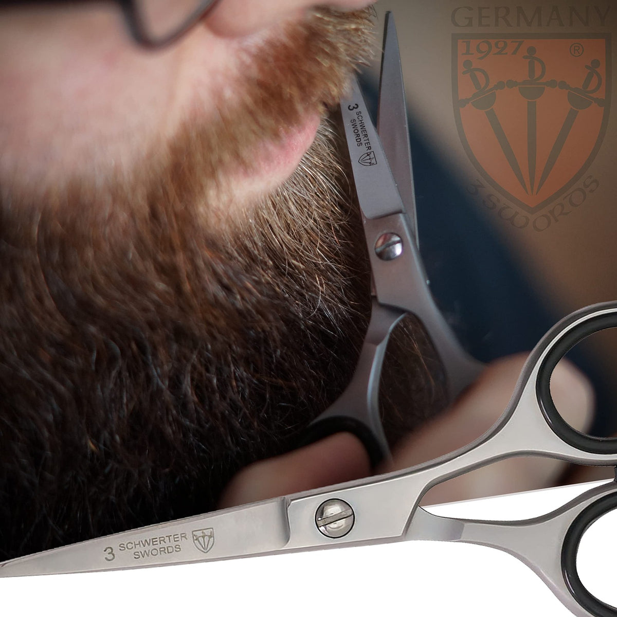Stainless Steel Beard & Mustache Scissors - Professional Grooming Tool